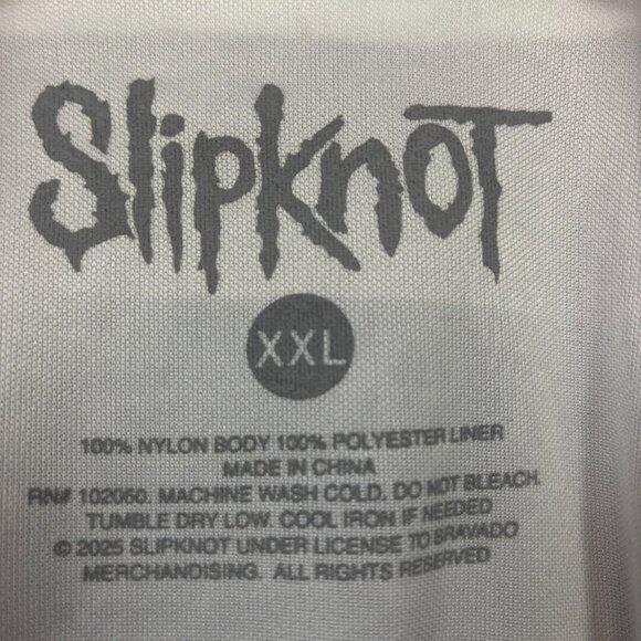Slipknot Logo Heavy Metal Band Button Up Windbreaker Size XXL - Picture 4 of 4